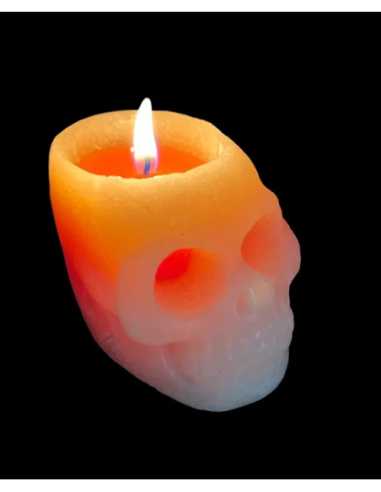 Bougie TÊTE DE MORT 5 x 7 x 5 cm – Décoration Halloween