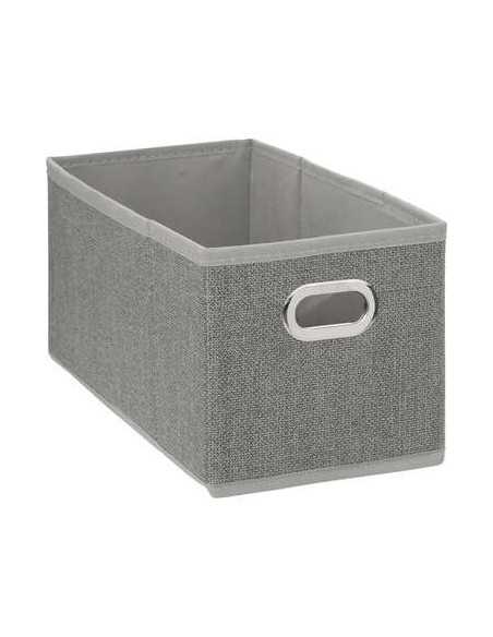 Boîte de rangement, 15x31 cm, gris clair chiné