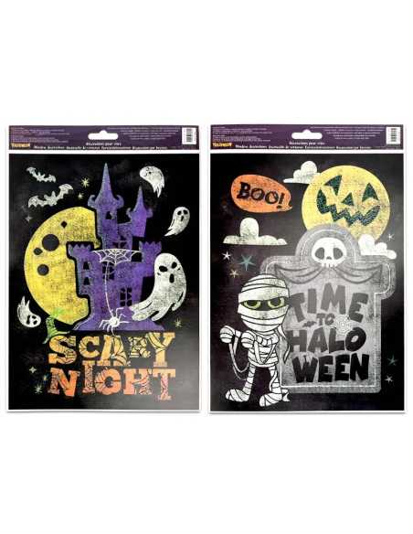 Vitro Glitter HALLOWEEN 27x19,5 cm – Décoration scintillante