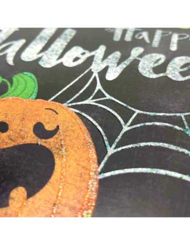 Vitro Glitter HALLOWEEN 27x19,5 cm – Décoration scintillante