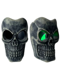 Petite Tête de Mort LED 6x5x6 cm – Décoration Halloween lumineuse