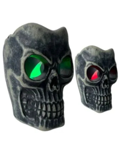 Petite Tête de Mort LED 6x5x6 cm – Décoration Halloween lumineuse 2