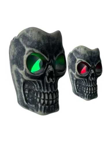 Petite Tête de Mort LED 6x5x6 cm – Décoration Halloween lumineuse