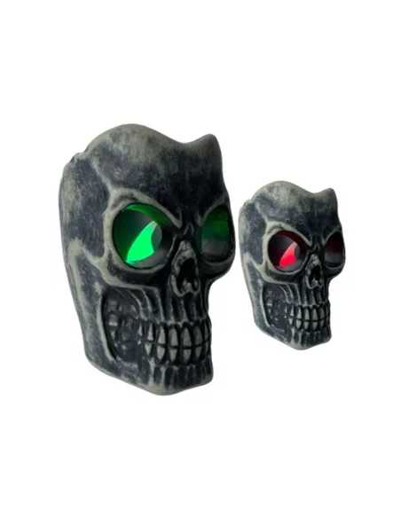 Petite Tête de Mort LED 6x5x6 cm – Décoration Halloween lumineuse