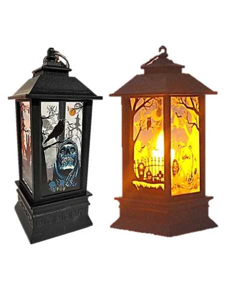 Lanterne LED Halloween 13x5 cm – Décoration Lumineuse