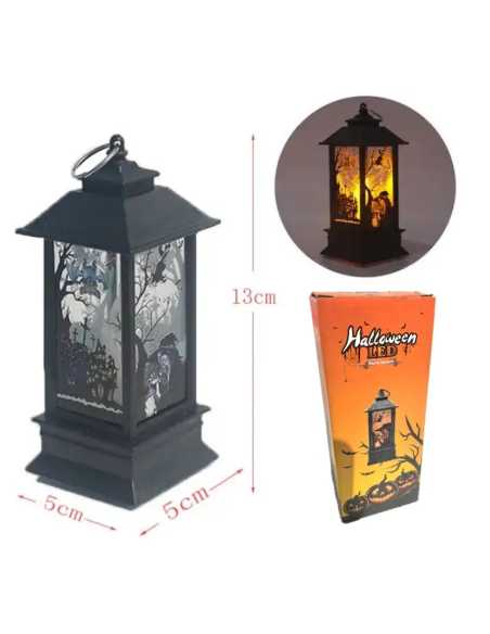 Lanterne LED Halloween 13x5 cm – Décoration Lumineuse