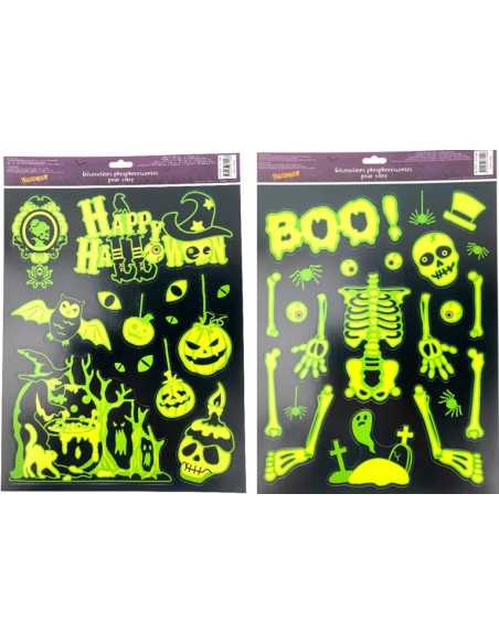 Vitro Phospho Glow 42x30 cm – Décoration Halloween Lumineuse
