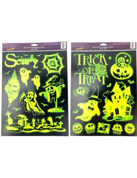 Vitro Phospho Glow 42x30 cm – Décoration Halloween Lumineuse