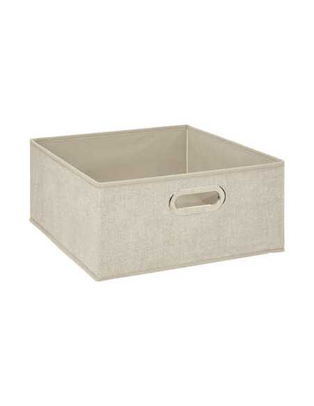 Boîte de rangement, 31x15 cm, beige chiné