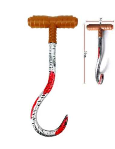 Crochet de Boucher 33 cm – Accessoire Halloween Terrifiant