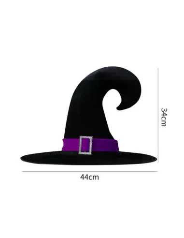Chapeau Sorcière MITSY 44x34 cm – Accessoire Halloween