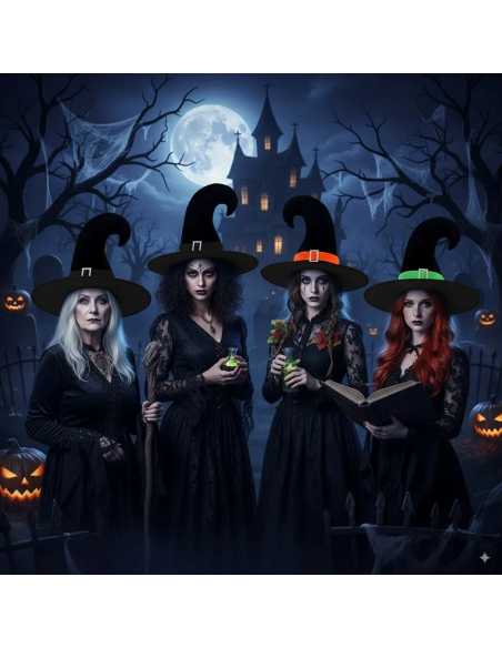 Chapeau Sorcière MITSY 44x34 cm – Accessoire Halloween