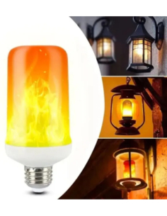 Ampoule LED Effet Fausses Flammes – Décoration Halloween Lumineuse