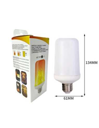 Ampoule LED Effet Fausses Flammes – Décoration Halloween Lumineuse