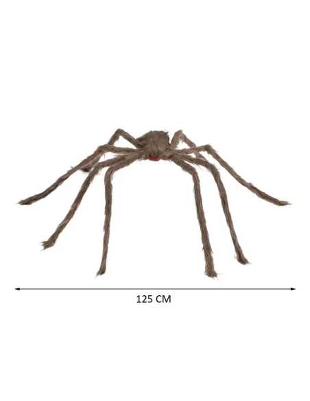 Araignée Géante Velue 125 cm – Décoration Halloween Effrayante