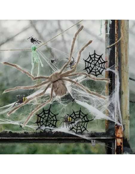 Araignée Géante Velue 125 cm – Décoration Halloween Effrayante