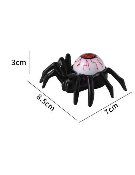 Araignée / Œil Bougie LED 8,5x7x3 cm – Décoration Halloween Lumineuse
