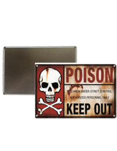 Plaque Métal Halloween 20x30 cm – Décoration Murale Effrayante 2