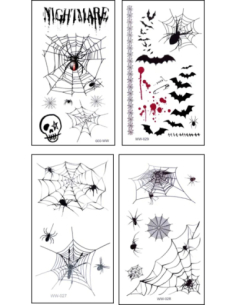 TATOO Éphémères 6x10,5 cm – Accessoires Halloween Fun