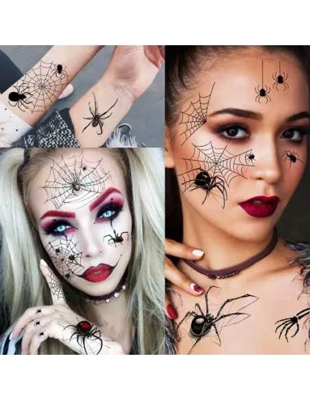 TATOO Éphémères 6x10,5 cm – Accessoires Halloween Fun