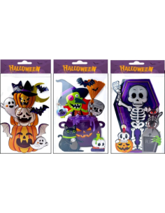 Sticker 3D Halloween 17,5 x 12 cm – Décoration Murale Effrayante