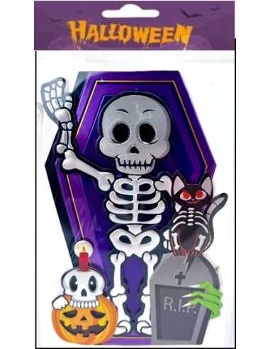 Sticker 3D Halloween 17,5 x 12 cm – Décoration Murale Effrayante