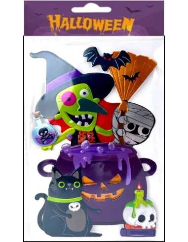 Sticker 3D Halloween 17,5 x 12 cm – Décoration Murale Effrayante