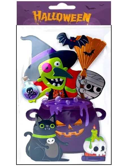 Sticker 3D Halloween 17,5 x 12 cm – Décoration Murale Effrayante