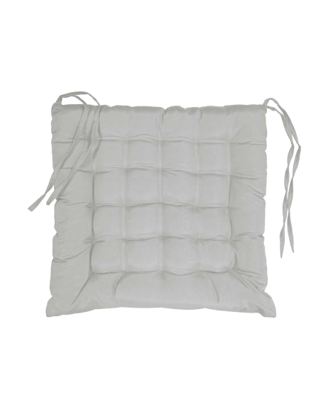 Assise matelassée 40 x 40 cm gris