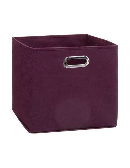 Boîte de rangement 31x31 cm Aubergine