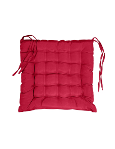 Assise matelassée 40 x 40 cm rouge
