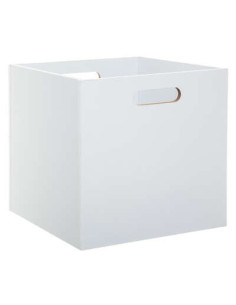 Boîte de rangement bois 31 x 31 cm Bois Blanc