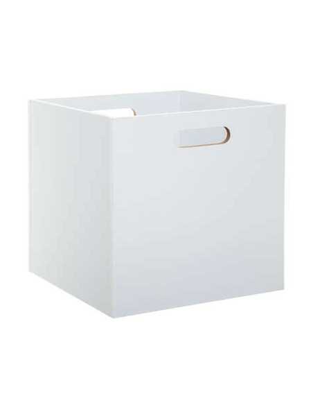 Boîte de rangement bois 31 x 31 cm Bois Blanc Boîte de rangement bois 31 x 31 cm Bois Blanc