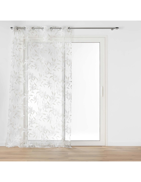 Voilage à œillets 140 x 240 cm Dolia Métallisé