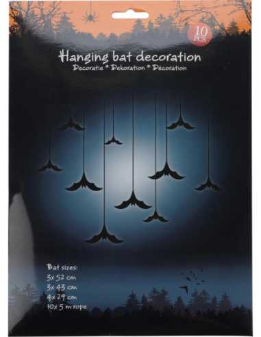 Lot de 10 Chauves-souris Déco Halloween — Ambiance Sombre & Chic