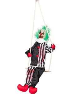 Clown Suspendu 80 cm Halloween – Décoration Effrayante pour Ambiance Hantée