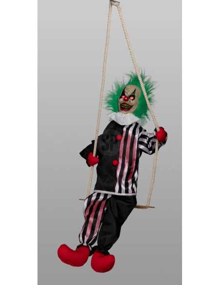 Clown Suspendu 80 cm Halloween – Décoration Effrayante pour Ambiance Hantée