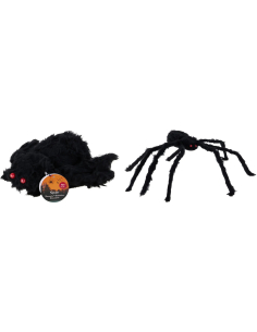Araignée Géante 90 cm Halloween – Décoration Effrayante pour Intérieur & Extérieur