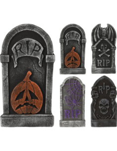 Pierre Tombale Halloween en Mousse 40x20x2 cm – Décoration Effrayante