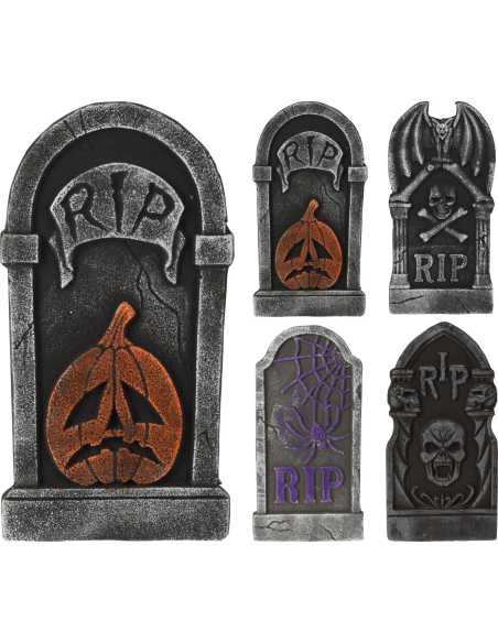 Pierre Tombale Halloween en Mousse 40x20x2 cm – Décoration Effrayante