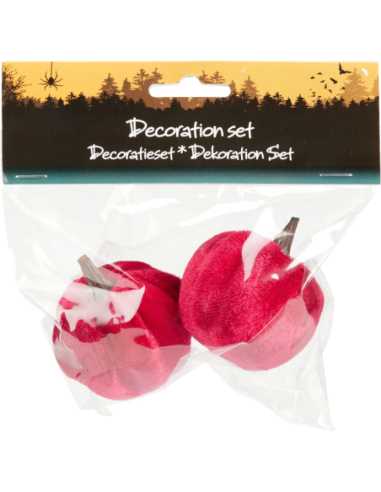 Lot de 2 Mini Citrouilles Déco Halloween – Décoration Festive