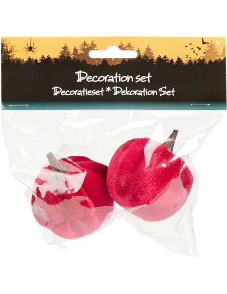 Lot de 2 Mini Citrouilles Déco Halloween – Décoration Festive