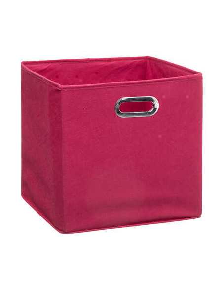 Boîte de rangement 31x31 cm Framboise