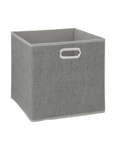 Boîte de rangement, 31x31 cm, Gris clair chiné