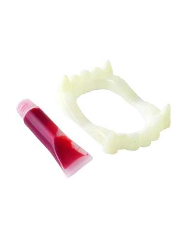 Kit vampire Halloween — fausses dents et faux sang