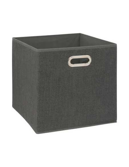 Boîte de rangement, 31x31 cm, Gris foncé chiné