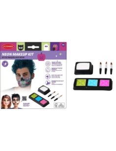 Kit maquillage Halloween Néon — blanc et couleurs néon