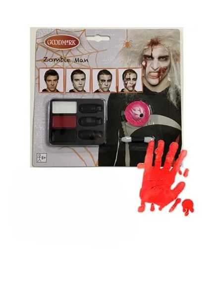Palette de maquillage 3 couleurs — Blanc, Rouge & Noir Halloween