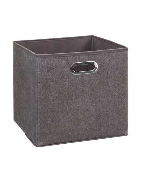 Boîte de rangement 31x31 cm Marron chiné