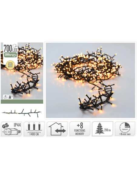 Guirlande Boa LED 14m – 700 LED blanc chaud IP44 Guirlande Boa LED 14m – 700 LED blanc chaud IP44